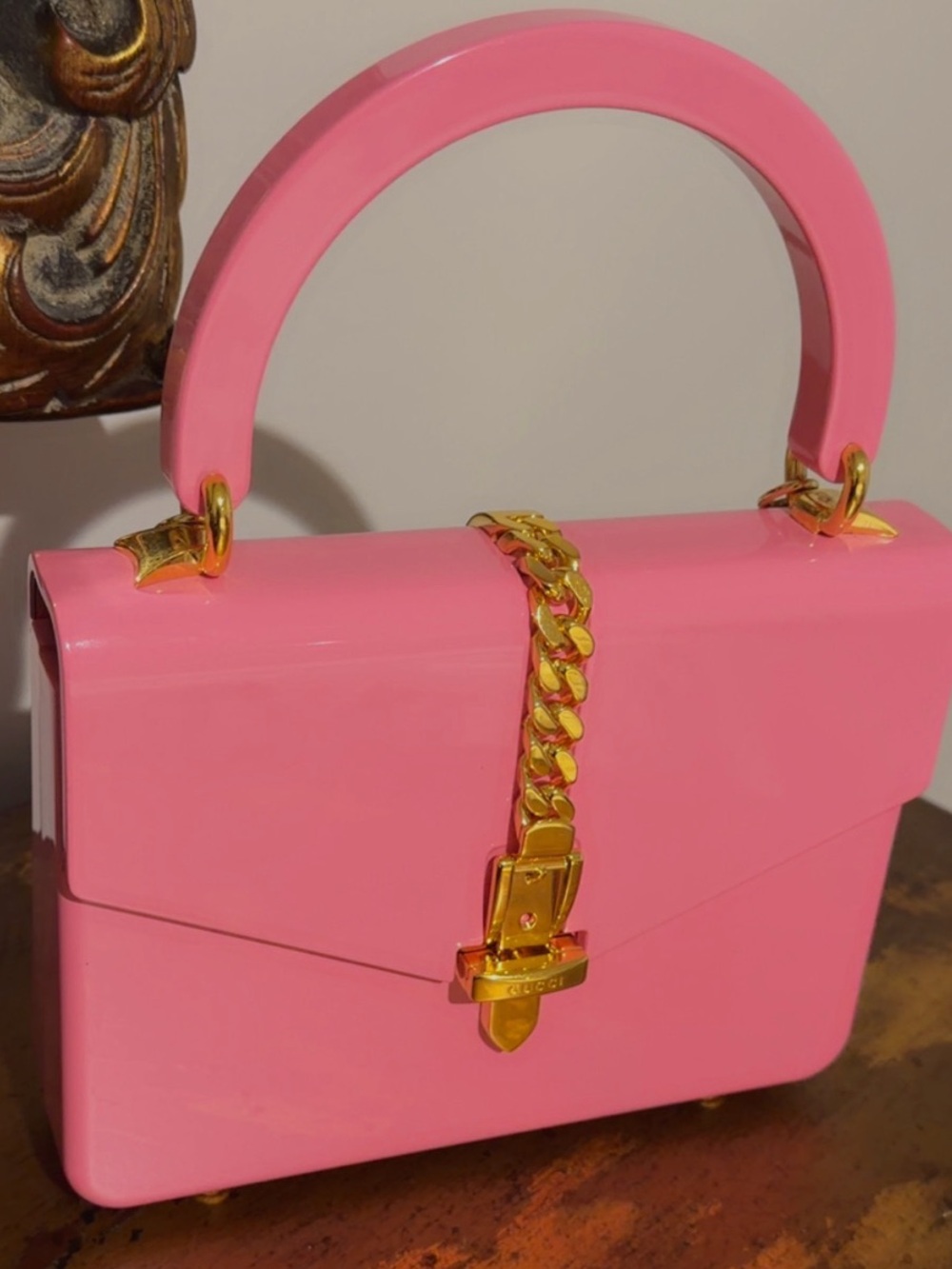 Gucci 1969 Plexiglass Sylvie Chain Shoulder Bag